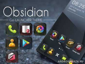 Obsidian GO Launcher Theme
