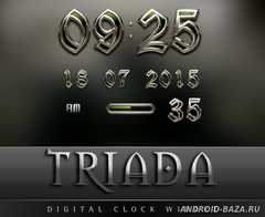 TRIADA Luxury Clock Widget скриншот 3