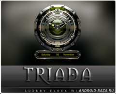 TRIADA Luxury Clock Widget скриншот 2