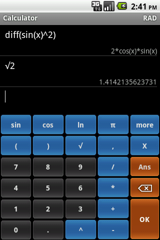 Algeo Graphing Calculator скриншот 1