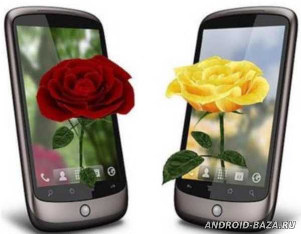 Живые Обои 3D Розы постер
