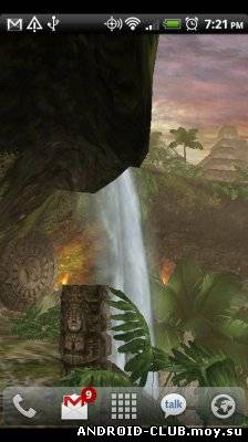 Jungle Waterfall LWP скриншот 3
