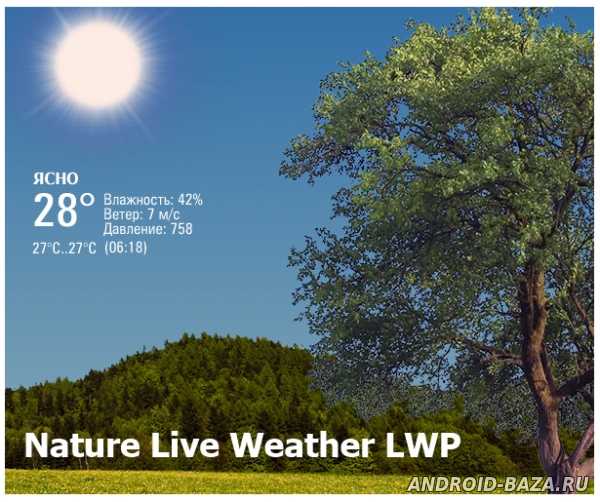 Nature Live Weather LWP постер