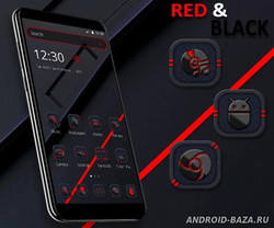 Red and Black HD Business Theme скриншот 2